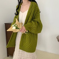Nouvelle usine femmes Long manteau couleur unie poitrine ouverte dames pull Anti-rides décontracté confortable femmes Cardigans