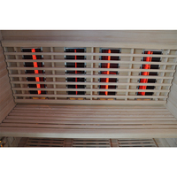 Sauna Infrarroja de Espectro Completo SS-300R, Tecnología de Calefacción Avanzada, Madera de Pino y Hemlock, para Sala de Estar, Dormitorio, Villa, Parque, Panel de Control, Vapor