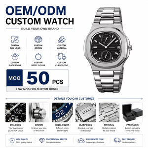 นาฬิกาข้อมือ Skmei 2423 OEM ODM รับทำโลโก้ นาฬิกาควอตซ์ผู้ชาย สายสแตนเลส สไตล์ธุรกิจ แฟชั่น โครโนกราฟ แสดงวันที่ หรูหรา - Product Image 1