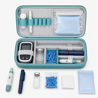 Estuche de viaje impermeable y seguro para congelador para plumas inyectoras de insulina de EVA personalizadas al por mayor con ranuras de espuma a medida y logotipo OEM ODM