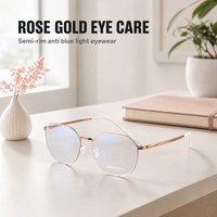 Monture de lunettes optiques pour hommes en alliage d'acier inoxydable, sans vis, personnalisable, de marque de créateur, vente en gros, marque privée
