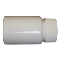 90ml HDPE bouteille en plastique pour médecine solide pilule comprimé capsule vitamine poudre avec bouchon à vis en aluminium scellage à chaud vente en gros