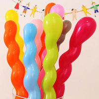 Ballons en latex longs et colorés en spirale torsadée pour Halloween, Noël, Pâques, mariages, anniversaires, fêtes, baby showers, décorations