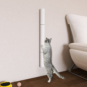 Üç Aşamalı Kendin Yap Özelleştirilebilir Beyaz Kenevir Kedi Tırmalama Direği ve Tırnak Bileme Direkli Tırmanma Ağacı - Product Image 3