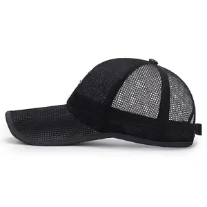 New Summer Outdoor Women's Large Brim Sunshade Mesh Hat Breathable Baseball Cap For Sun Protection Men's Party Appropriate Hat