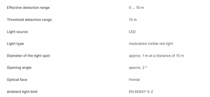 เซ็นเซอร์ P+F รุ่น M100/MV100-RT/76a/98/103 แบบโฟโตอิเล็กทริคชนิดลำแสงผ่าน ระยะ 10 เมตร PNP 10-30VDC ของแท้ ใหม่ มีสินค้าในสต็อก สำหรับตรวจจับบนสายพานลำเลียง - Product Image 5