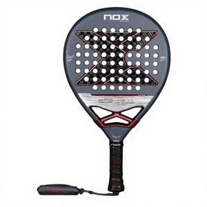 Raquette de padel en fibre de carbone personnalisée, légère, avec grip antidérapant perforé, pour joueurs professionnels et intermédiaires - Product Image 3