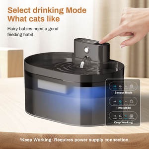 2.2L/74.4oz वायरलेस बिल्ली डिस्पेंसर 2000 मा बैटरी संचालित रिचार्जेबल इनडोर स्वचालित बिल्ली पानी का फव्वारा - Product Image 3