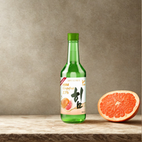 Bouteille directement en verre du fabricant vietnamien Boisson alcoolisée coréenne Soju Alcool Raisin Fruit Saveur Good Choice Liqueurs