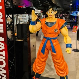 Figurine de collection <span class=keywords><strong>Dragon</strong></span> <span class=keywords><strong>Ball</strong></span> en résine FRP, Goku Ultra Instinct, taille réelle 1:1, avec base LED énergétique, décoration anime - Product Image 6