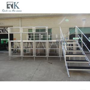 Plataforma de Escenario Portátil de Aluminio, Escenarios Móviles con Altura Ajustable y Capacidad de Carga de 750 kg/m² - Product Image 3