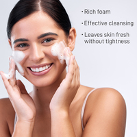 Mousse Nettoyante Moussante Visage Personnalisée Purifiante à la Vitamine C, Contrôle Sébum, avec Acide Hyaluronique