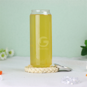 Lata Transparente de PET para Bebidas, 250ml 500ml, Latas de Plástico de Grado Alimenticio con Tapa Fácil de Abrir de Aluminio, Logotipo Personalizado - Product Image 6