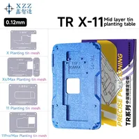 XZZ TR BGA Pochoir de Reballing Plateforme de Plantation d'Étain pour Couche Intermédiaire pour Carte Mère iPhone X-17PM Kit d'Outils de Réparation du Cadre Intermédiaire