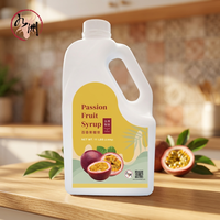 Hoogwaardige Passievruchtensiroop (30% originele sap) in fles voor Bubble Tea HALAL/HACCP gecertificeerd 12 maanden houdbaarheid