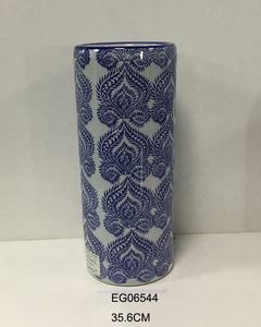 Jarrones de cerámica grandes chinos, bonitos - Product Image 3