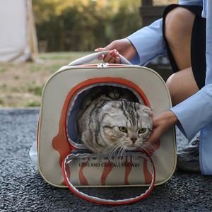 BOLUJIE Pet <b>Carrier</b> <b>Soft</b>-Sided Transparent Window For <b>Cats</b> And Dogs 5-7kg Handheld Ventilated Breathable Travel Bag - Product Image 2