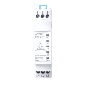 Relé de Protección Trifásico Miniatura de Alta Potencia FKV-24F, Monitor de Secuencia de Fase/Asimetría/Fallos de Fase, Indicador LED, Función 3 en 1 - Product Image 3