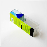 Boîte d'emballage en plastique transparente carrée en PVC, pliable, imprimée à l'écran, certifiée ISO, écologique, sur mesure (taille et forme) - Vente en gros