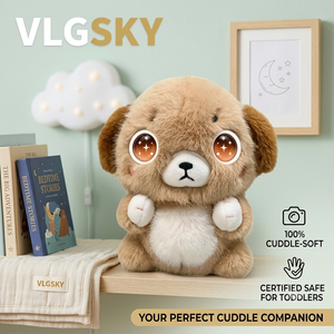 Muñeco de Peluche Inteligente con IA para Diálogo, Juguete Interactivo de Educación Temprana con Preguntas y Respuestas, Compañero Interactivo por Voz, Perro de Peluche con Ojos y Emociones - Product Image 1