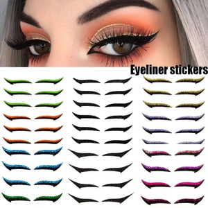 Ensemble d'autocollants pour eyeliner pailleté, best-seller, imperméable, réutilisable, auto-adhésif, sans cruauté, tous types de peau, outil de maquillage pour les paupières - Product Image 1