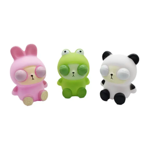 New Design Eye-Popping PVC Decompression Squeeze <b>Toy</b> for Office for 5-7 Years Old Squinting Frog <b>Panda</b> Rubber Duck <b>Toy</b> - Product Image 4