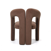 Fauteuil de salon au design nordique moderne avec panneaux en bois pour chambre, bureau à domicile, salon, meuble élégant pour coiffeuse et loisirs