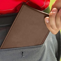 Porta carte da Golf in pelle a grana superiore porta libri in Yardage resistente protegge Golf segnapunti in pelle porta segnapunti da Golf