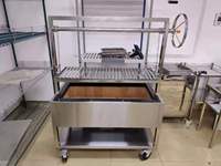 Grill rotatif brésilien de grande capacité en acier inoxydable 304 pour cuisine de restaurant commercial