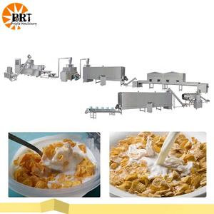 Machine de fabrication de <span class=keywords><strong>cornflakes</strong></span> Machine à céréales croustillante extrudée à grande échelle Machine à flocons de maïs grillés - Product Image 2