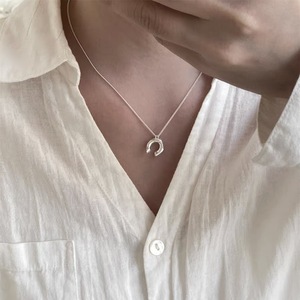 Collar Sunflower Unnie's de Plata de Ley S925 con Cierre en C, Diseño Minimalista, Cadena para Clavícula, Uso Diario - Product Image 4