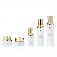 Emballage de produits de soin pour femmes, flacons en verre pour crème et parfum, flacons de lotion de soin de luxe vides avec pompe