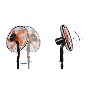 Ventilador eléctrico portátil para el hogar, dispositivo de ventilación recargable con pedestal - Product Image 5