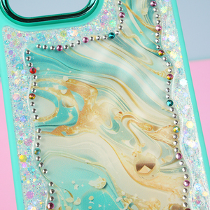 Sokostel Hot Bán Bán Buôn Gradient Đá Cẩm Thạch Long Lanh Trường Hợp Điện Thoại PC Funda De Celular Chống Sốc TPU Điện Thoại Bìa Cho Sam <span class=keywords><strong>Iph</strong></span> - Product Image 4