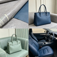 Tissu en cuir synthétique PVC PU flexible et confortable, résistant aux déchirures, imperméable, pour sièges automobiles et sacs à main