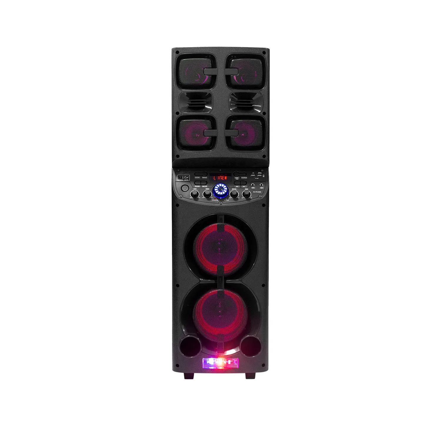 Caxia de som music soundbox Best Seller 2*6.5" Woofers Wireless Portable disco lights Speaker Partybox310 for Karaoke