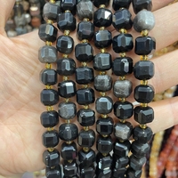 Nature Agate Cristal Carré Cube Perles Facettes Pierres Précieuses Lâches pour DIY Fabrication de Bijoux Bracelets Colliers