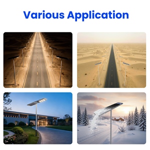 ヒシネ 150W 業務用ソーラーLEDポストトップソーラー街路灯 自己洗浄システム搭載 防水屋外IP66 - Product Image 5