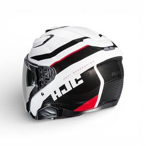 Casco de Motocicleta Hjc F31 Jet - Material de Fibra de Vidrio con Acabado Lúcido Disponible en Blanco/Negro/Rojo - Product Image 3
