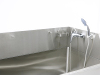 Bañera Grande de Acero Inoxidable para Perros y Mascotas para Tiendas de Mascotas