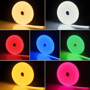 Tube lumineux LED néon flexible 16,4 pieds/5 m, 9*18 mm SMD RGB LED, néon flexible 110V <span class=keywords><strong>220V</strong></span> IP67 étanche avec télécommande et adaptateur - Product Image 3