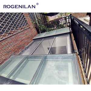 Kích thước lớn nhôm Điện trượt mái nhà <span class=keywords><strong>Skylight</strong></span> mái bằng phẳng cửa sổ cách nhiệt đôi kính trượt cửa sổ trần nhà - Product Image 2