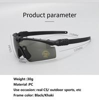 Lunettes de tir tactiques balistiques de sécurité Camo Advance, lunettes de protection Molle ouvertes, protection oculaire pour le tir