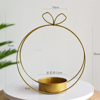 Vente en gros fabricants seau à fleurs d'art en fer fleurs bonsaï jardinière suspendue en métal supports de jardinage