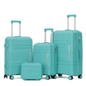 Nouveau design de vente en gros d'usine de bagages à roulettes en PP 14 "20" 24 "28" ensemble de trois pièces de valises légères à vendre - Product Image 1