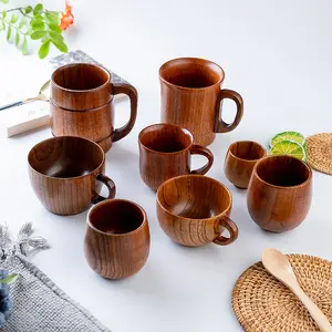 Tự nhiên chua ngày gỗ nồi bụng cup đơn giản teacup gỗ xử lý sữa cà phê Mug nước nhà bia Mug