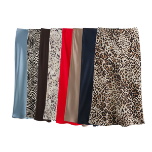 <span class=keywords><strong>Jupe</strong></span> longue en <span class=keywords><strong>satin</strong></span> décontractée d'été pour femmes, 8 coloris, respirante, tissée, fermeture éclair, vente chaude - Product Image 1