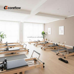 Reformers <span class=keywords><strong>de</strong></span> Pilates pliables compacts avec large plateforme <span class=keywords><strong>de</strong></span> saut <span class=keywords><strong>et</strong></span> système <span class=keywords><strong>de</strong></span> cordes sécurisées pour les utilisateurs à domicile <span class=keywords><strong>et</strong></span> rangement rapide - Product Image 6