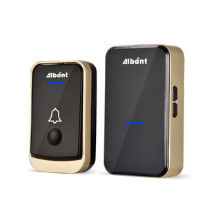 Sonnette sans fil Q192192-BG avec <span class=keywords><strong>2</strong></span> récepteurs, sonnette de porte étanche à distance, plus de 1000 pieds, 52 mélodies, 5 niveaux de volume - Product Image 2