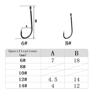 Hameçons de pêche à la mouche <span class=keywords><strong>en</strong></span> <span class=keywords><strong>fil</strong></span> standard <span class=keywords><strong>en</strong></span> acier à haute teneur <span class=keywords><strong>en</strong></span> carbone, à œil droit long 3X, pour la pêche <span class=keywords><strong>au</strong></span> brochet et à la truite <span class=keywords><strong>en</strong></span> rivière - Product Image 6